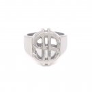 Stainless Steel Money Sign Women's Ring - SCR4114
