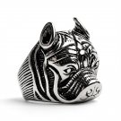 Stainless Steel Pit Bull Dog Ring - SCR4027