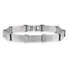 Stainless Steel Rectangle Men's Link Bracelet BST11005