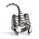 Stainless Steel Scorpion Men's Ring - SCR4100