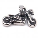 Stainless Steel Skeleton Motorcycle Pendant - PDC0191 Default Title