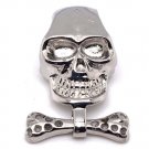 Stainless Steel Skull And Bone Bow Tie Pendant - PDJ2506 Default Title