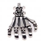 Stainless Steel Skull Skeleton Hand Pendant - PDL2031 Default Title