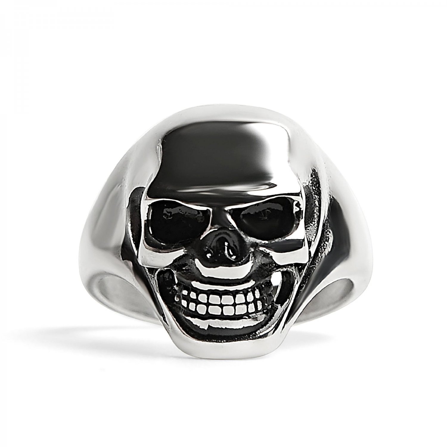 Stainless Steel Skull Women's Ring - SCR4041