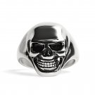 Stainless Steel Skull Women's Ring - SCR4041