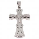 Stainless Steel Star Of Bethlehem Layered Cross Pendant - PDK0218 Default Title