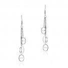 Stainless Steel Strand Dangle Earrings EST12938