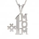 Sterling Silver '#1 Mom' Pendant P10824