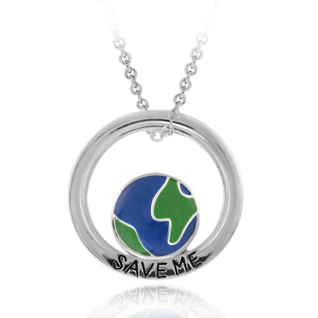 Sterling Silver 'Save Me' Pendant P10840M