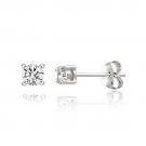 Sterling Silver 1-4ct Diamond Stud Earrings E13661