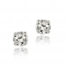 Sterling Silver 1-4ct White Topaz Stud Earrings, 3mm E12008WT