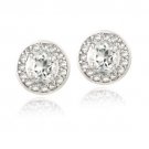 Sterling Silver 1.25ct White Topaz Round Stud Earrings E13368WT