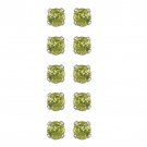 Sterling Silver 1.2ct Peridot 3mm Stud Earrings, Set of 5 S12008PD-5