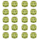 Sterling Silver 11ct Peridot 5mm Stud Earrings, Set of 10 S12010PD-10