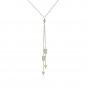 Sterling Silver 18 inch Lariat Necklace with Two Arrows