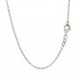 Sterling Silver 18 inch Leaf Motif Chain Necklace