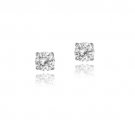 Sterling Silver 3-5ct White Topaz 4mm Round Stud Earrings E11523WT