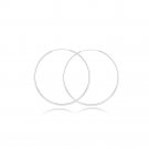 Sterling Silver 30mm Round Endless Hoop Earrings H13182