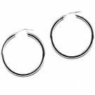 Sterling Silver 39mm Hoop Earrings H3005D339