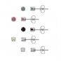 Sterling Silver 3mm Round Genuine Ruby, Emerald, Sapphire, Opal, Pearl Stud Earring Set S10514