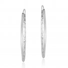 Sterling Silver 40mm Hoop Earrings E9231