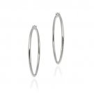 Sterling Silver 40mm Polished Hoop Earrings H2038
