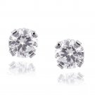 Sterling Silver 7.7ct CZ Round Estate Studs E12751