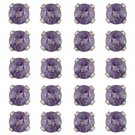 Sterling Silver 8ct Amethyst 5mm Stud Earrings, Set of 10 S12010A-10