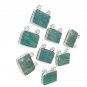 Sterling Silver Amazonite GemWholesale Jewelry Findings Bulk Amazonite Charms 1 Pc A) 13mm X 15mm