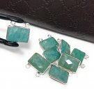 Sterling Silver Amazonite GemWholesale Jewelry Findings Bulk Amazonite Charms 1 Pc B) 12mm X 13mm