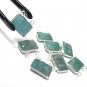 Sterling Silver Amazonite GemWholesale Jewelry Findings Bulk Amazonite Charms 1 Pc B) 12mm X 13mm