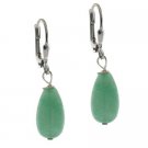 Sterling Silver Aventurine Teardrop LeverBack Earrings E9917AV