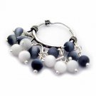 Sterling Silver Bali Chandelier earrings with beads 1321