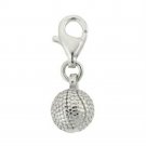 Sterling Silver Baseball Novelty Charm CH10857