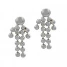 Sterling Silver Beaded Child Dangle Earrings E9121