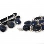 Sterling Silver Blue SapphireDIY Jewelry Making Birthstone Pendant Gifts for Her A) 23mm+ X 11mm+