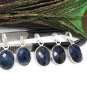 Sterling Silver Blue SapphireDIY Jewelry Making Birthstone Pendant Gifts for Her A) 23mm+ X 11mm+