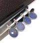 Sterling Silver Blue Sapphire PeDIY Jewelry Making Birthstone Pendant Gifts for Her Default Title