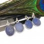 Sterling Silver Blue Sapphire PeDIY Jewelry Making Birthstone Pendant Gifts for Her Default Title