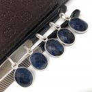 Sterling Silver Blue Sapphire PeDIY Jewelry Making Birthstone Pendant Gifts for Her Default Title