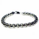 Sterling Silver Bold Box chain Bracelet 1151