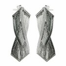Sterling Silver Braided Drop Earrings E4325