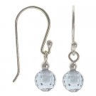 Sterling Silver Briolette-Cut Lavender CZ Round Dangle Earrings E10112L