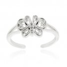 Sterling Silver Butterfly Toe Ring TR11796