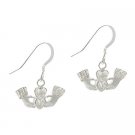 Sterling Silver Claddagh Symbol Dangle Earrings E9431