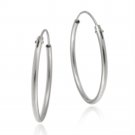 Sterling Silver Classic Hoop Earrings E123
