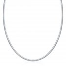 Sterling Silver Classic Omega Chain Necklace (3.0mm)