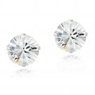 Sterling Silver Clear Swarovski Elements Stud Earrings, 6mm E13112CR