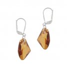 Sterling Silver Copper Swarovski Elements Rock Dangle Earrings E11770COP