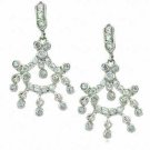 Sterling Silver CZ Chandelier Earrings E3038